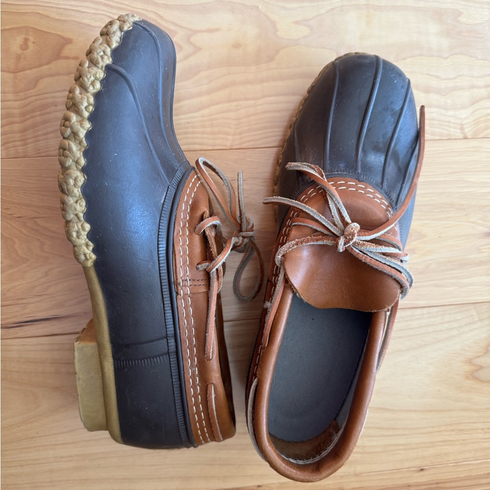 Women’s ll bean rubber moccasin boot size 8, medium width
